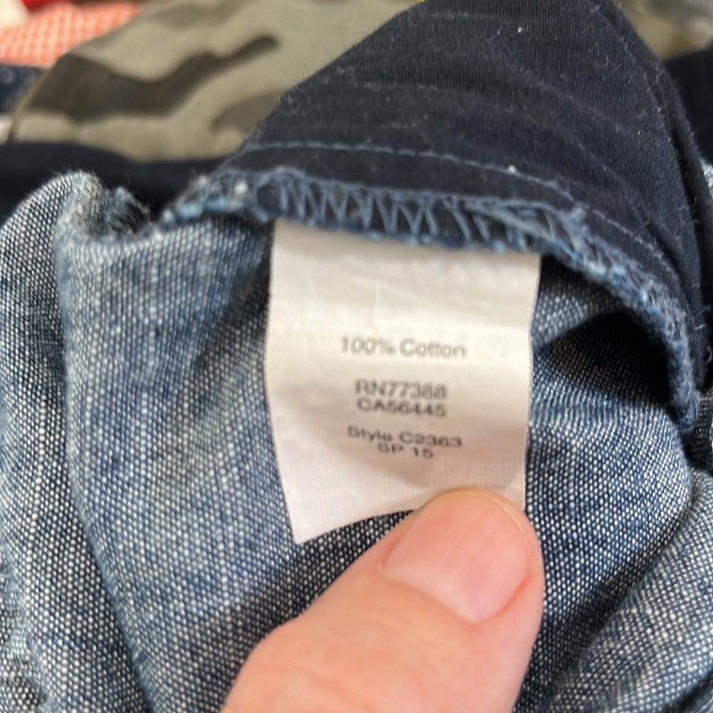 J. Crew ankle light denim chambray pants. Sz 12. Tapered leg. Elastic waist. - Picture 7 of 7